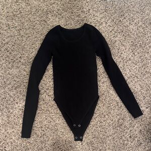 Lululemon Black Long Sleeve Bodysuit